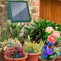 Sistema De Riego Solar Para Jardín Y Balcones Con Riega Drip Automático Kit De Riego DIY Para Huerto Material Metálico - details 8