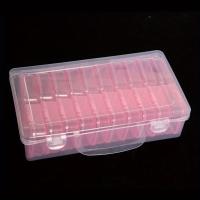 Caja De Almacenamiento Multicolor Y Transparente De Plástico Con 20 Compartimentos Para Herramientas Y Suministros DIY - details 7