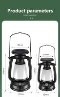 Lámpara De Camping Recargable USB Portátil Con Carga Solar 3000-5000K Dimmer Sin Etapas Luz Para Tents Material ABS Fuente De Luz LED - details 6