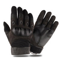 Guantes Tácticos De Halcón Negro Para Deportes Y Entrenamiento Con Capa Dura Cinco Dedos Antideslizantes Microfibra Unisex - details 3
