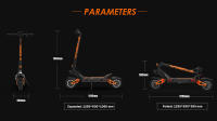 Patinete Electrico KuKirin G3 Pro 1200W*2 Motores Todo Terreno con Neumáticos de 10 Pulgadas, Batería Extraíble de 52V 23.2Ah, Autonomía Máxima de 80 KM, Velocidad Máxima de 65 Km/h, Doble Amortiguador, IP54 a Prueba de Agua, Doble Freno de Aceite - details 20