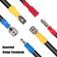 Kit De Conectores De Cable Aislados 280/480PCS Terminales De Arruga Para Electrónica Kit De Crimpado De Alambres Variados - details 2