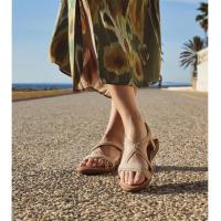 Paloma Wang sandalias doradas mujer con mini cuñas con la plantilla acolchada con tiras trasera elásticas - details 1