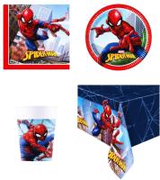 Zirizon -Vajilla de Cartón para Fiesta Spider Man - 6 Invitados con platos de cartón, vasos , servilletas y mantel,  vajilla compostables, biodegradables,vajilla de fiesta de cumpleaños - details 0