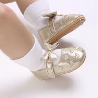 Zapatillas De Bebé Recién Nacido Para Niñas Oro Plata Corazón Suave Primera Caminadora Princesa Suela Dura Crib Shoes 0-18M - details 9