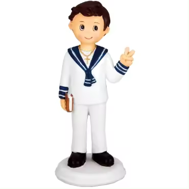 Figura comunión niño marinero PARA TARTA PRIMERA COMUNION DECORACION CONFIRMACION CUMPLEAÑOS PARTY  ADA Y SUS DETALLES - 1