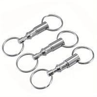 Llavero Desmontable Rápido 3pcs Doble Anillo Separable Llavero Botón Femenino Metal Para Joyería Y Componentes - details 1