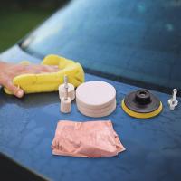 Kit de pulido de vidrio de óxido de cerio de 8 piezas y 120 g para eliminar arañazos profundos en parabrisas y ventanas. - details 0