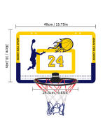 Estándar De Baloncesto Plegable Para Niños Silencioso Y No Permeable Montado En La Pared Para Actividades Interiores Y Exteriores Incluye Baloncesto - details 9