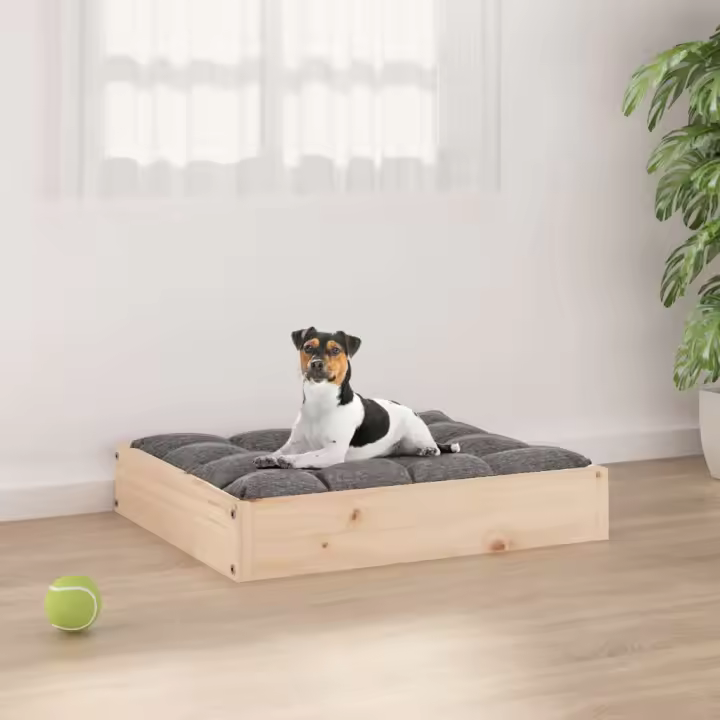 vidaXL Cama para Perros 51,5x44x9 cm Mascotas Gatos Color Natural,  Blanco,  Gris y mas - 1