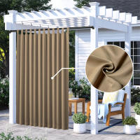 Cortina Térmica Impermeable Para Exterior 1PC Bloqueo De Sol Para Patio Porche Pergola Cabana Decoración Clásica Estilo Sólido - details 0