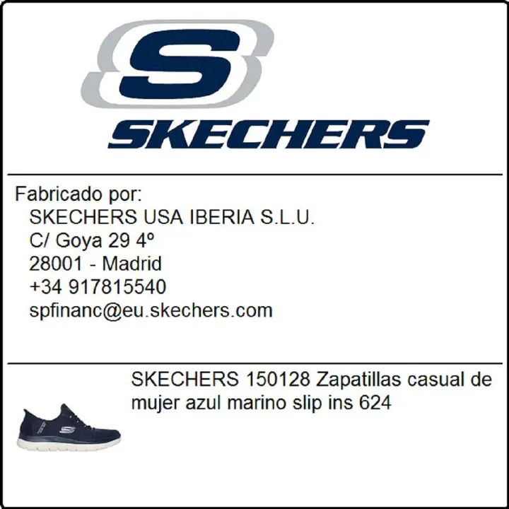 SKECHERS 150128 Zapatillas casual de mujer negro y oro slip ins 624 - 1