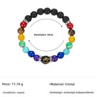 Pulsera De 7 Chakras 2pcs Para Hombres Y Mujeres Con Tarjeta De Significado Joyería De Hecho Natural Para Yoga Y Healing Regalo - details 0