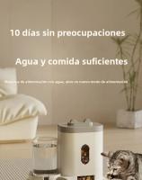 Tazón Automático Para Gatos Y Perros Con Fuente De Agua Gran Capacidad Soporte Elevado Accesorios Para Bebedero De Mascotas - details 0