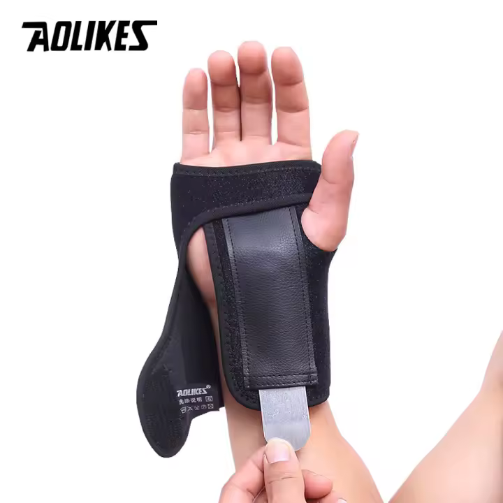 AOLIKES 1PCS Andamios De Muñeca Para Levantamiento De Pesas Y Entrenamiento En Gimnasio Soporte De Muñeca Deportiva Compresión Y Estabilización Para Lesiones De Túnel Carpiano - 1