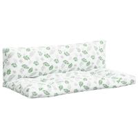 vidaXL Cojines para palés 2 unidades tela Oxford Color Verde brillante,  Azul y blanco,  Negro y blanco y mas Cojín Decorativo de Asiento Cojines de muebles de salon - details 6