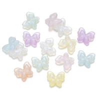 10Pcs/Lot Bolas De Mariposa Acrílicas Para Hacer Joyas Accesorios Para Pulseras Collares Y Aretes Forma Irregular DIY - details 0