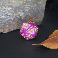 Juego De 7 Dados Multifacéticos Para RPG D&D D4/D6/D8/D10/D12/D20 Colores Aleatorios Juego De Tablero De Juegos De Mesa - details 3