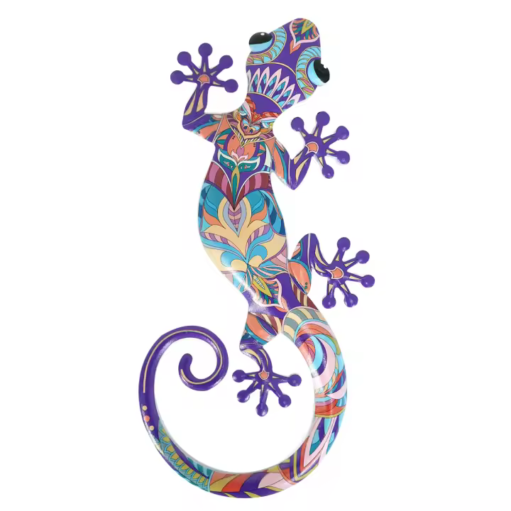Signes Grimalt Lagarto | Figura de Lagarto Lila Tropical 46X2X20cm - 1