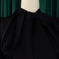 Vestido Elegante De Fiesta Para Mujer 2024 Con Cuello Con Lazo Manga Corta Cintura Alta A-Line Plisado Hasta El Tobillo Vestido De Cumpleaños - details 40