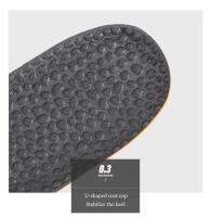 1 Par De Plantillas Deportivas Antideslizantes Con Almohadilla De Memoria Para Hombres Y Mujeres Para Zapatillas De Baloncesto Cuidado Del Pie - details 7