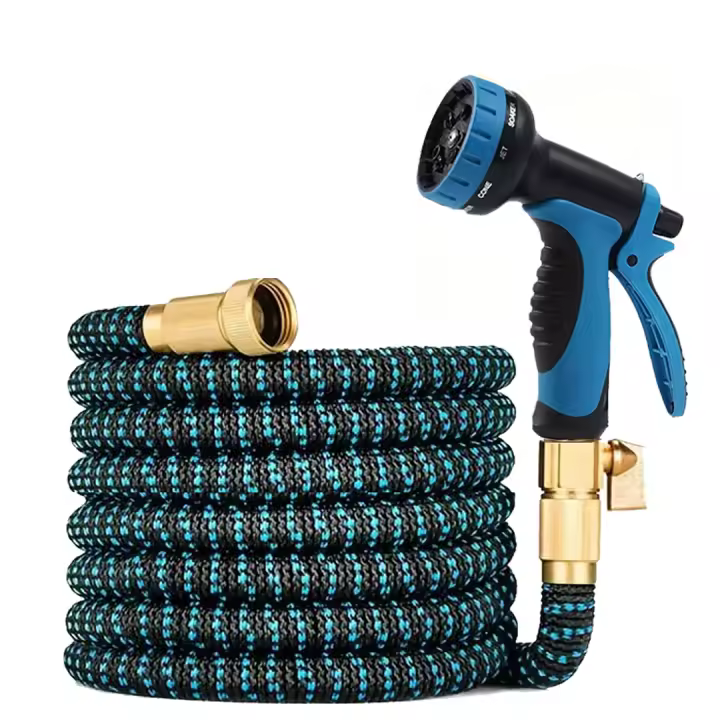 Garden Hose Expansible Mágica Para Riego Y Limpieza 3/4" Con Conector Cabezal De Rociador Dispositivo De Riego Sin Ganchos - 1