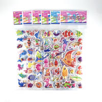 12 Hojas De Pegatinas De Mariposa Pez Delfín Para Niños Decoración De Dormitorio Niño Niña Regalo DIY Scrapbook Stickers - details 2