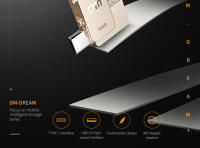 DM PD059 Mini Stick USB 3.0 Tipo C OTG 32GB 64GB Memoria Para Smart Phone Y Computadora Metal Sin Encriptación - details 6