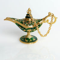 Lámpara De Wishing Legend Aladina Con Genio Adorno De Estilo Palacio Para Decoración De Sala De Estar Fiesta Dinner Craft - details 12