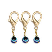 Lucky Eye Set De 3 Llaveros Con Piedras De Ojo Turco Y Mano De Fatima Llavero De Aleación De Metal Para Coche Y Bolso - details 32