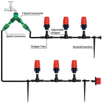Sistema De Riego Para Jardín Con Riega Máquina De Ahorro De Agua Y Tubo Automático Kit De Riego Con Instalación Conveniente Ajustable - details 4