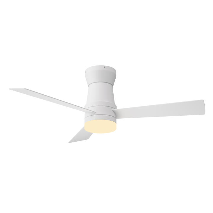 Ventilador de techo Superaly blanco con iluminación y control remoto, 3 aspas de madera natural, silencioso, diámetro… — oferta en Miravia