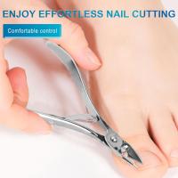 YIKOOLIN Cortauñas Profesional Portátil Tijeras De Cutícula Herramienta De Manicura Y Pedicura Para Uñas Y Tendones De Pie Material Acero Inoxidable - details 4