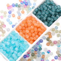 Alrededor De 30 Piezas De Cuentas De Imitación De Jade De Vidrio, Cuentas De Manzana, Cuentas Redondas Para La Creación De Joyas DIY Accesorios Para Collares Hechos a Mano Cuentas Sueltas - details 1