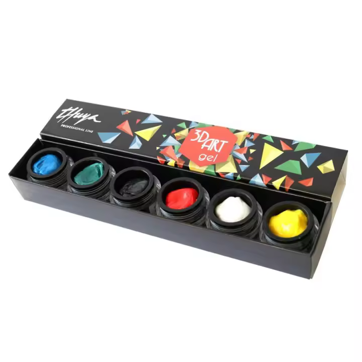 Thuya Kit 3D Art Gel - Decoración de Uñas en Gel para Arte Tridimensional - Decoración de Uñas Nail Art - 1