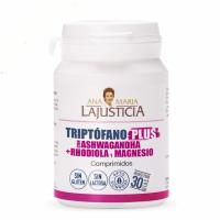 ANA MARIA LAJUSTICIA Triptófano Plus con Ashwagandha, Rhodiola y Magnesio 60 Comprimidos para estrés y sueño, todo natural. - details 1