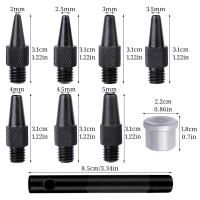 Juego De Herramientas De Punched IMZAY Cabeza Reemplazable Para Cuero Herramienta De Agujeros Para Leathercraft Y DIY Acero Inoxidable - details 1