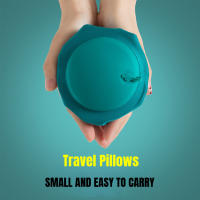 Almohada De Viaje Inflable En Forma De U Soporte Cervical Portátil Cómoda Para Dormir Inflado Al Comprimir Material De Poliéster PVC Tamaño 32x22cm 40x28cm - details 0