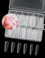120pcs De Gel De Construcción Polímera Para Uñas Con Formas Duplicadas Extensiones De Uñas UV Falsas De Resina En 12 Tamaños - details 0