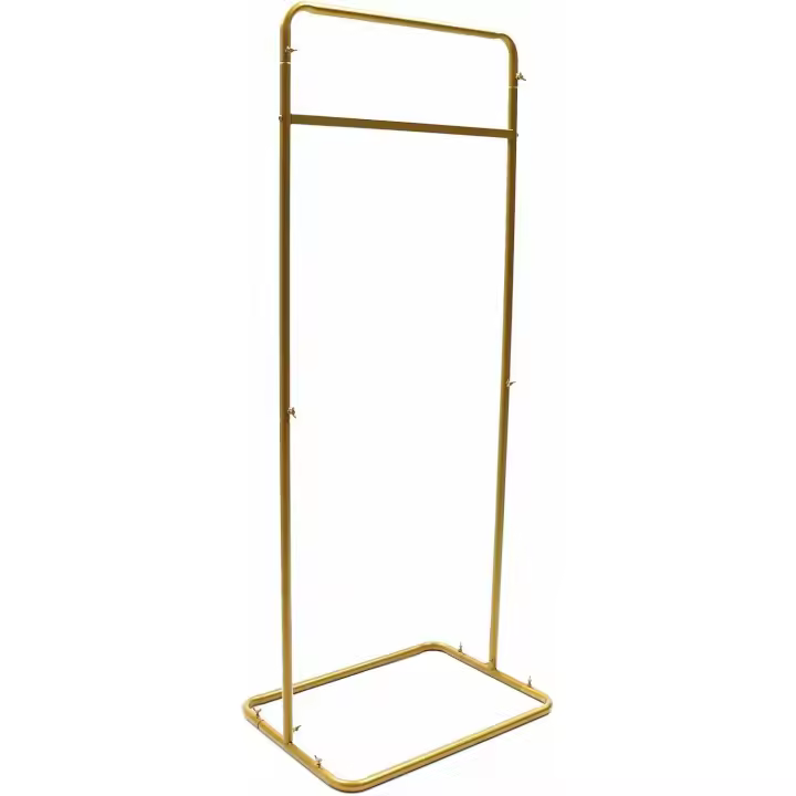 Soporte de exhibición de metal, caballete de boda para carteles, soporte de fotos, caballete de arte dorado para espectáculo, cartel de boletín con base de tubo rectangular, fácil montaje - 1