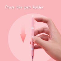 1pc Sello De Conejo Kawaii Borrable Gel Pluma Suministro Escolar Y De Oficina Pluma Gel Cute Regalo Para Niñas Y Estudiantes - details 2