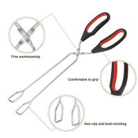 Herramientas De Barbacoa Tijeras Y Pinzas Para Alimentos Con Manija Larga Herramienta Para Girar Alimentos Fácil De Limpiar - details 2