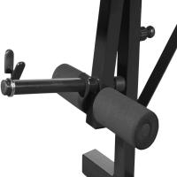vidaXL Banco de musculación negro - details 3