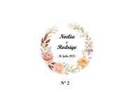 Lote de 40 etiquetas para bodas personalizadas adhesivas redondas de 4,5 cm con pegatinas personalizadas para detalles de invitados de boda aniversarios - details 3