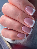 Set De Uñas Postizas Cortas Cuadradas Blancas Full Cover 24Pcs Con Archivo De Uñas Y Pegamento Para Mujer Y Niña Regalo Ideal - details 0