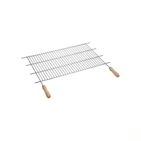 SAUVIC Parrilla de zinc 80x40cm con asas de madera - SAUVIC - 73894  Cocina / Barbacoas Parrilas - 1