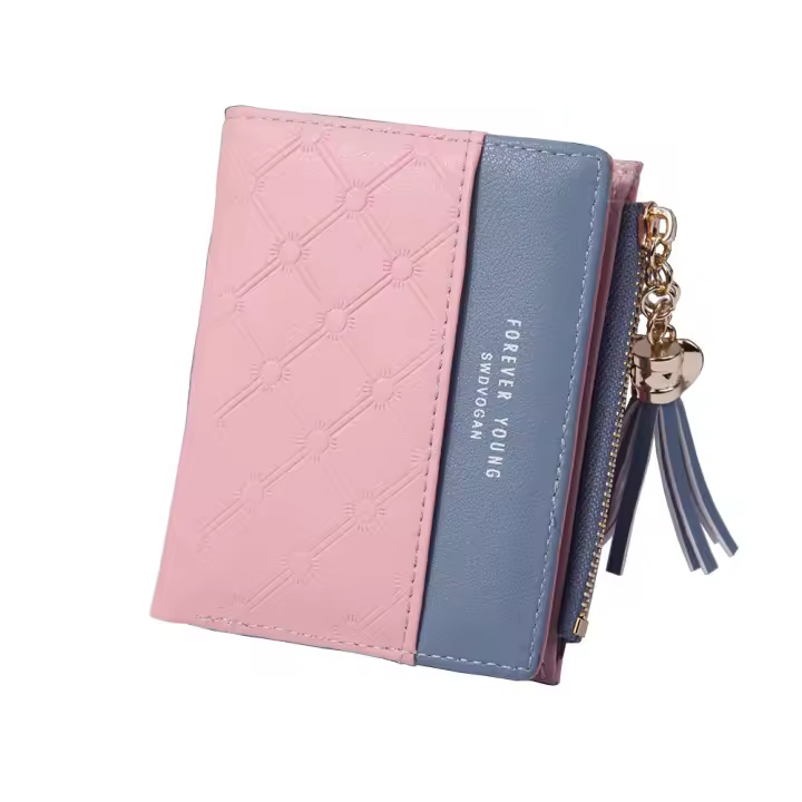 Cartera de Cuero para Mujer with Monedero de PU y Bolsillo with Cremallera - 1