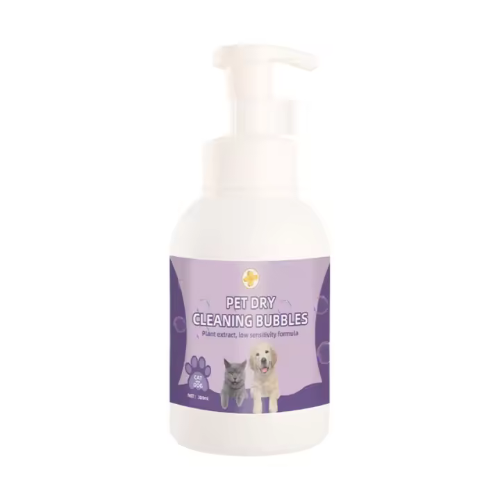Espuma Limpiadora sin Aclarado para Mascotas - Champú Seco para Perros y Gatos con Acción Antibacteriana y Alivio del Picor - 1