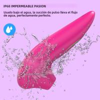 Vibrador Para Mujeres Con Estimulador De Clítoris Y Pezones Control Manual Silicón Médico Juguete Sexual Para Adultos 18+ - details 5