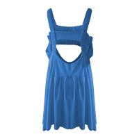 Vestido De Tenis Para Mujer Con Sujetador Integrado Y Short Vestido De Ejercicio De Moda Casual Con Cuello En V Y Manga Larga Vestido De Golf Mini De Verano - details 13